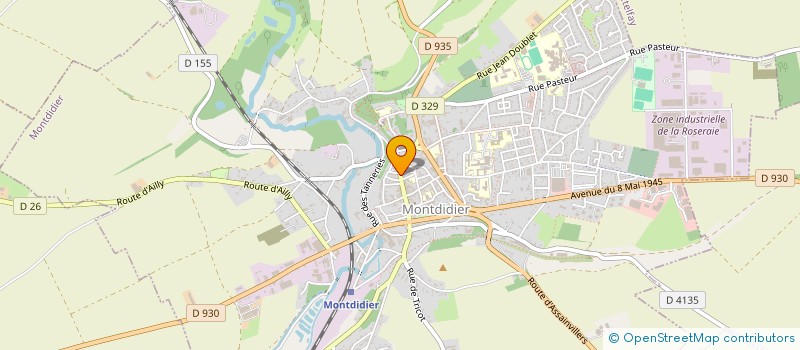 localisation de l'entreprise FRAIN PERE ET FILS à MONTDIDIER