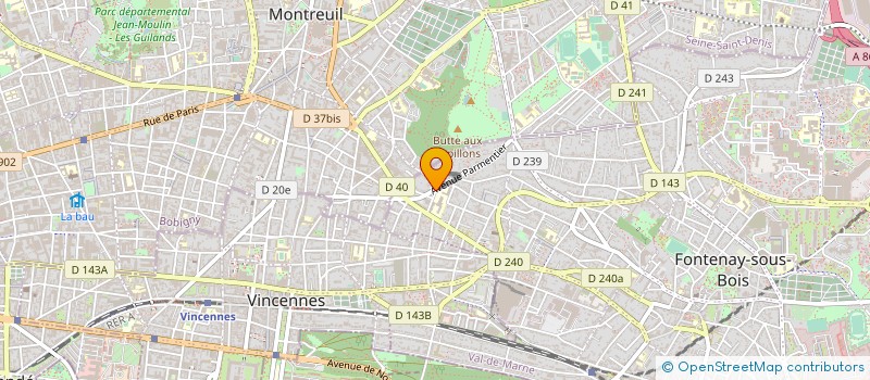 localisation de l'entreprise FRAIOLI à FONTENAY-SOUS-BOIS