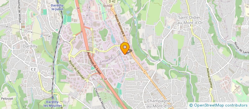 localisation de l'entreprise FRAIS ETC  CHAMPAGNE-AU-MONT-D'OR