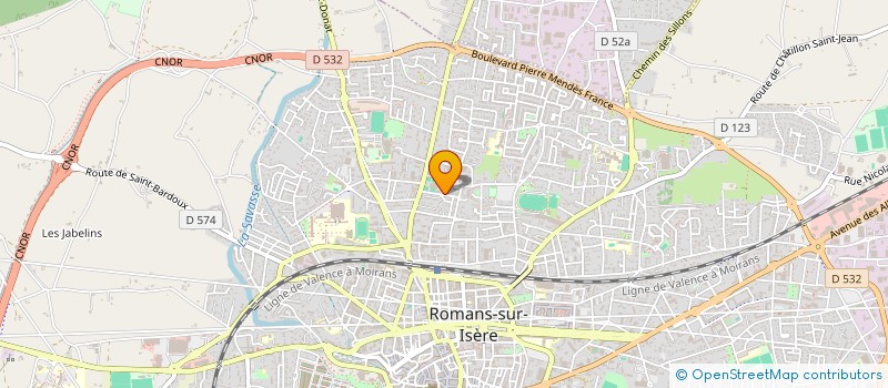 localisation de l'entreprise FRAIS SUD DIFFUSION à ROMANS-SUR-ISERE