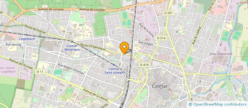 localisation de l'entreprise FRAISERAIE DES ERLEN  COLMAR