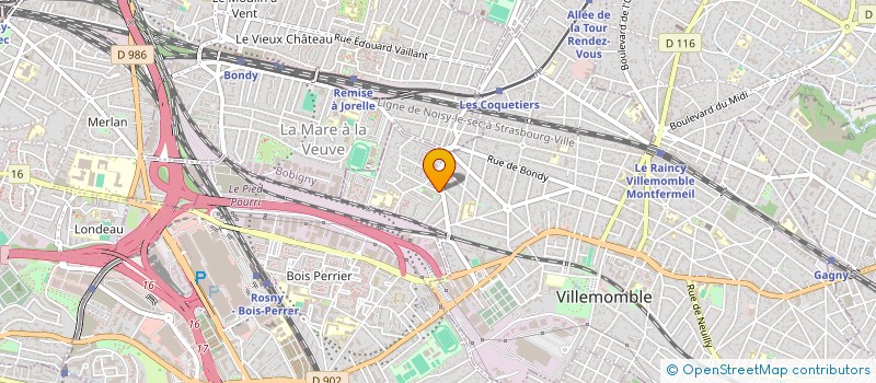 localisation de l'entreprise FRAISIA à VILLEMOMBLE