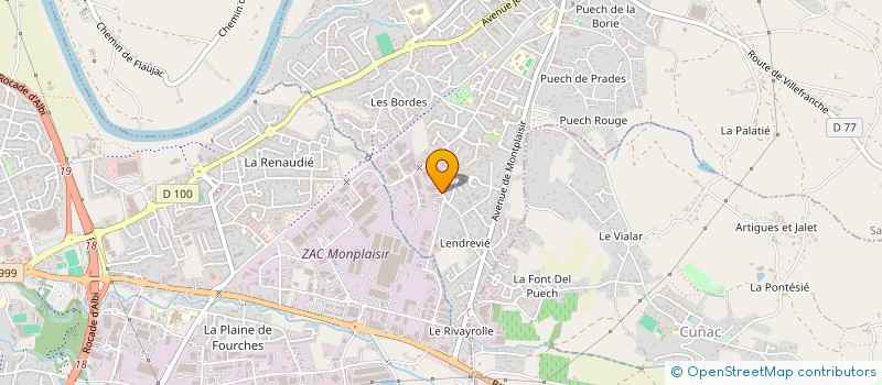 localisation de l'entreprise FRAISSE & FILS  SAINT-JUERY