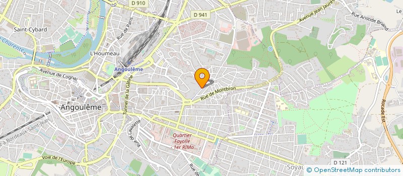 localisation de l'entreprise FRAISSE MIROITIER SARL à ANGOULEME