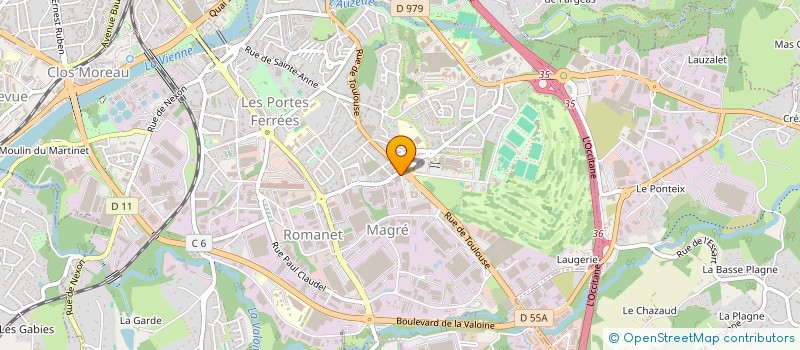 localisation de l'entreprise FRAISSEIX LIBRE STOCKAGE à LIMOGES