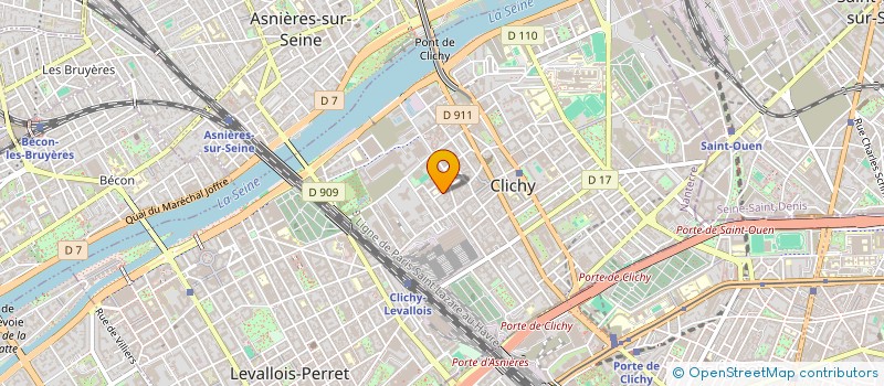 localisation de l'entreprise FRAJAC SA à CLICHY