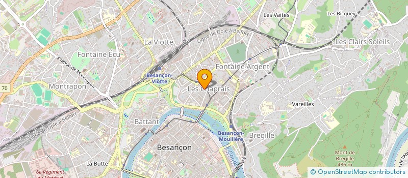 localisation de l'entreprise FRAJEMA  BESANCON