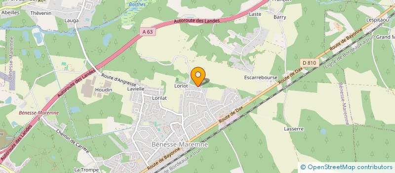 localisation de l'entreprise FRAJEPA  BENESSE-MAREMNE