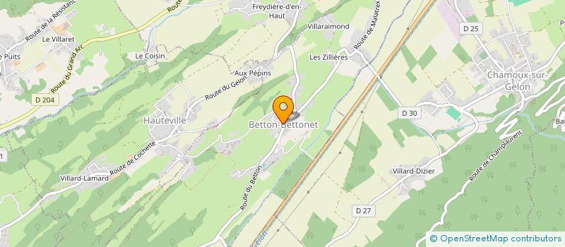 localisation de l'entreprise FRAJER  BETTON-BETTONET