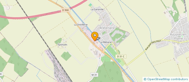 localisation de l'entreprise FRAKOS à BRETENIERE