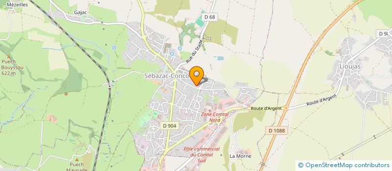 localisation de l'entreprise FRAL  SEBAZAC-CONCOURES