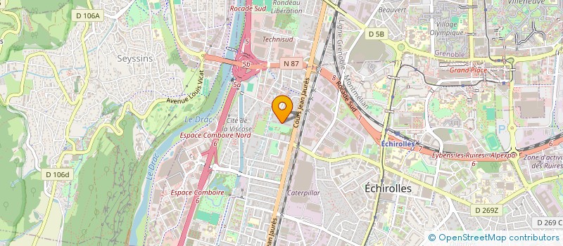 localisation de l'entreprise FRAL CLUB à ECHIROLLES