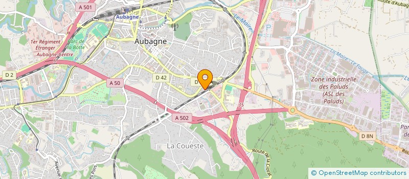 localisation de l'entreprise FRAL CONSTRUCTION  AUBAGNE