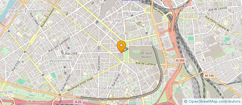 localisation de l'entreprise FRAL IMMO à LILLE