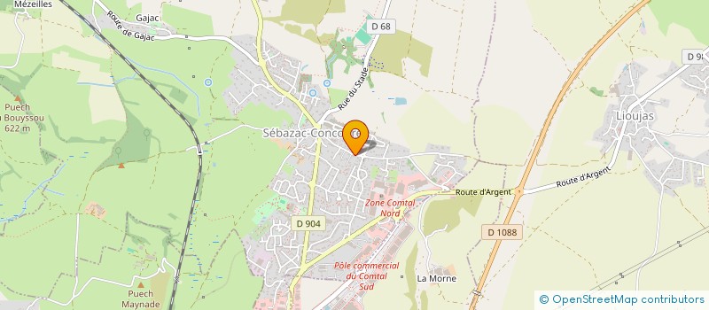 localisation de l'entreprise FRAL LOCATION  SEBAZAC-CONCOURES