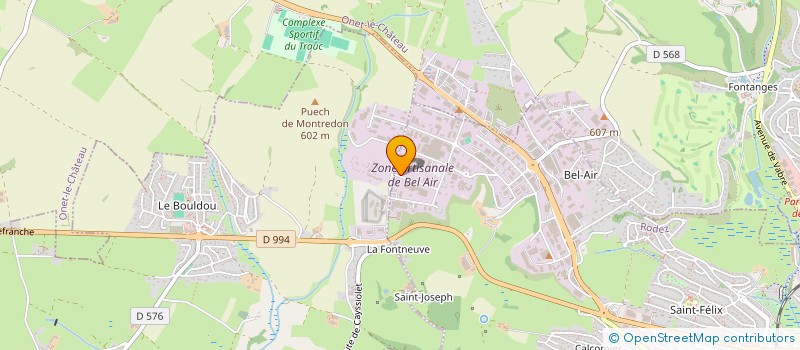 localisation de l'entreprise FRALACO  ONET-LE-CHATEAU