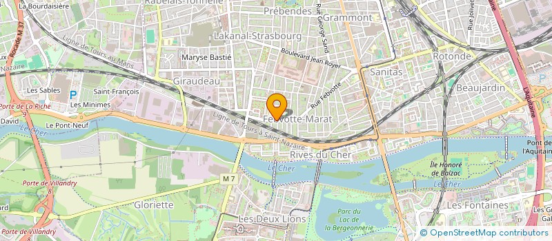 localisation de l'entreprise FRALAS  TOURS