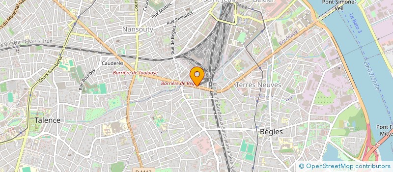localisation de l'entreprise FRALET à BEGLES