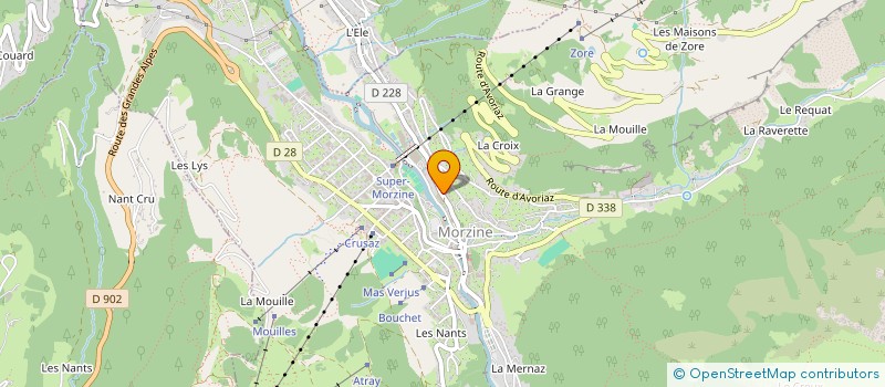 localisation de l'entreprise FRALEX à MORZINE