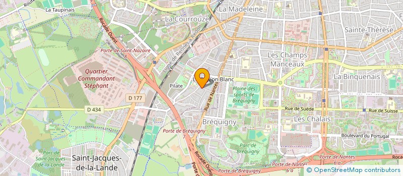 localisation de l'entreprise FRALIN  SAINT-JACQUES-DE-LA-LANDE