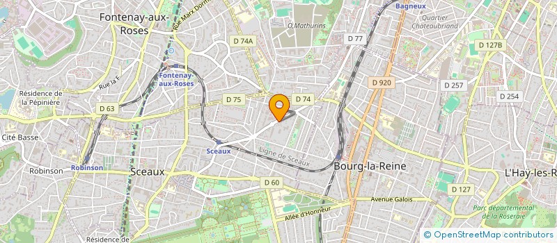 localisation de l'entreprise FRALMI à SCEAUX