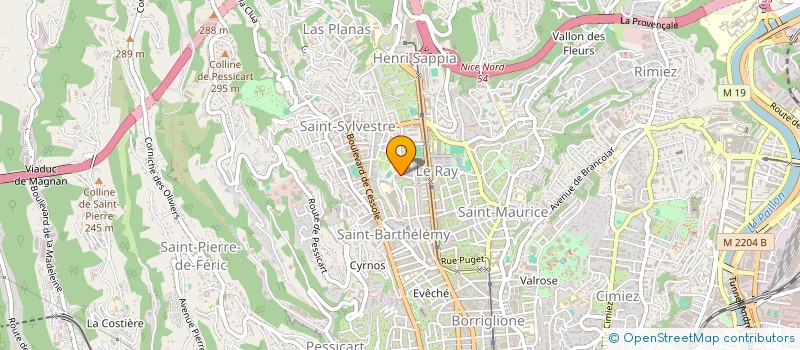 localisation de l'entreprise FRALORKIM à NICE