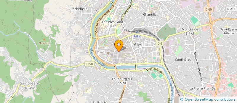 localisation de l'entreprise FRALUMA  ALES