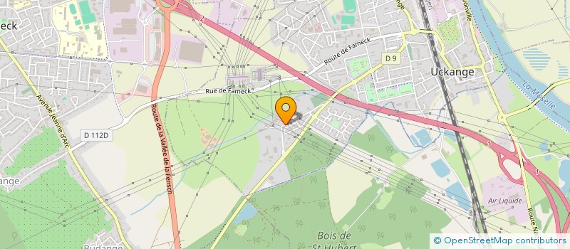 localisation de l'entreprise FRALUX  UCKANGE