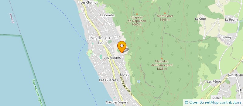 localisation de l'entreprise FRALY  VEYRIER-DU-LAC