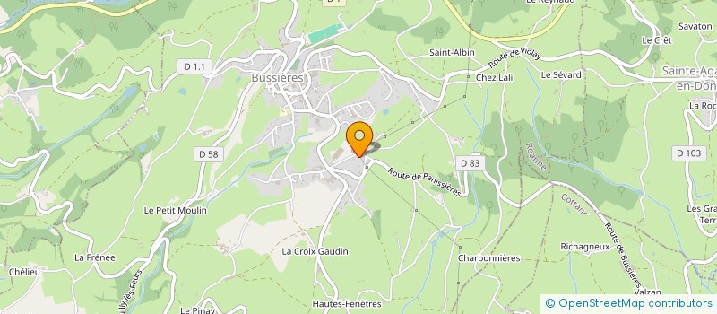 localisation de l'entreprise FRAM  BUSSIERES