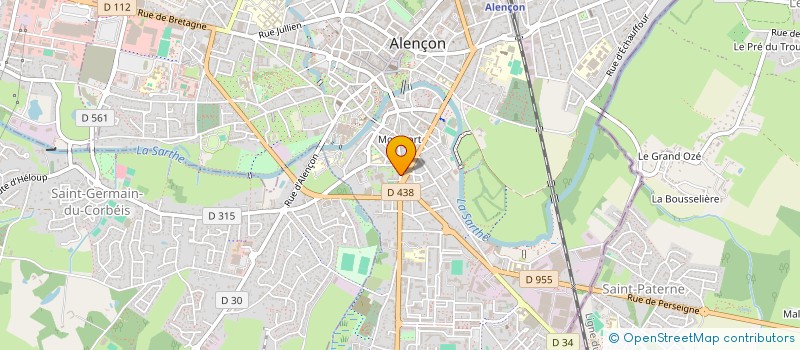 localisation de l'entreprise FRAMA à ALENCON