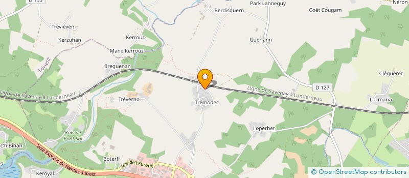 localisation de l'entreprise FRAMA  PLOUGOUMELEN