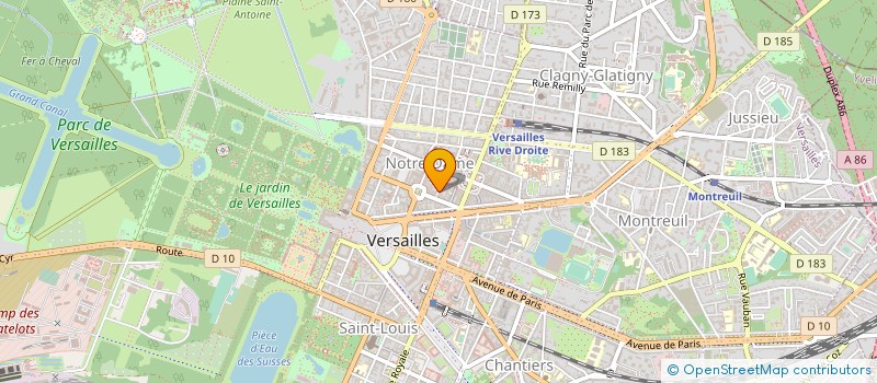 localisation de l'entreprise FRAMAC CONCEPTION à VERSAILLES
