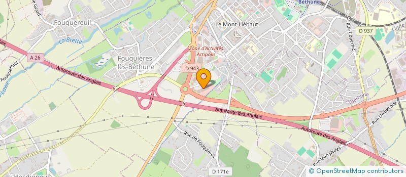 localisation de l'entreprise FRAMADO à FOUQUIERES-LES-BETHUNE