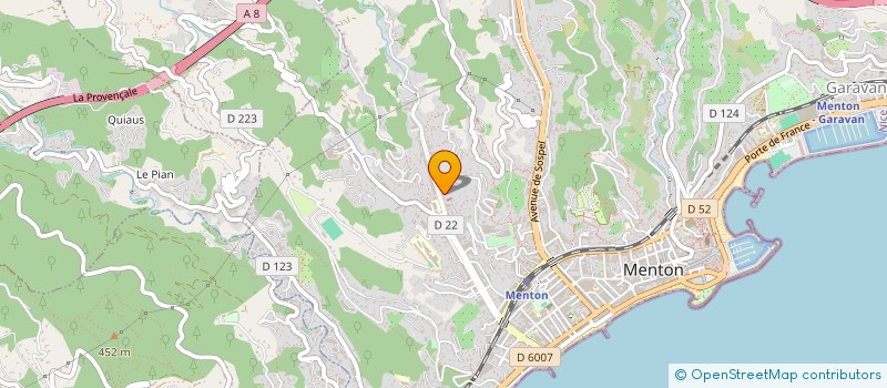 localisation de l'entreprise FRAMANLYS à MENTON