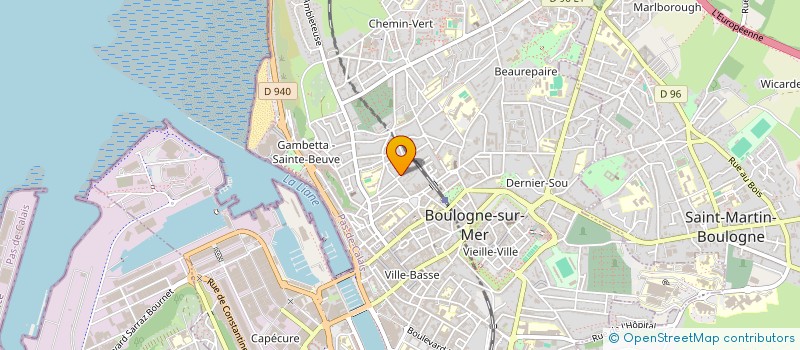 localisation de l'entreprise FRAMAPA  BOULOGNE-SUR-MER