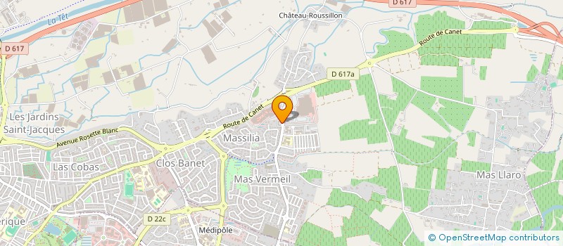 localisation de l'entreprise FRAMAR  PERPIGNAN