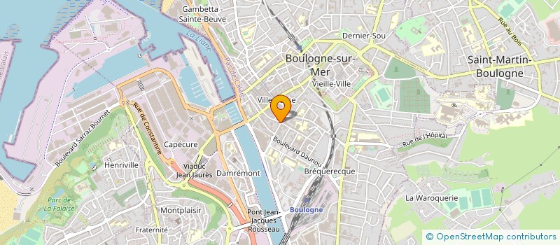 localisation de l'entreprise FRAMAR NAILS à BOULOGNE-SUR-MER