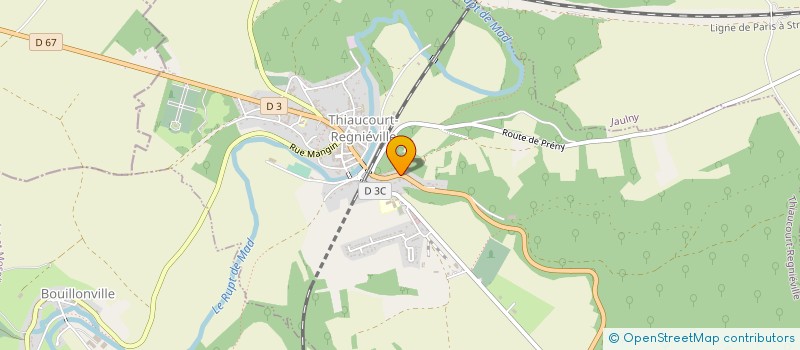 localisation de l'entreprise FRAMARC à THIAUCOURT-REGNIEVILLE