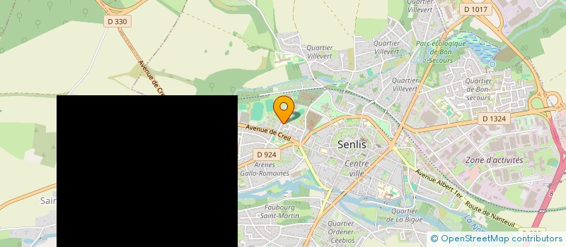 localisation de l'entreprise FRAMART CONSEIL  SENLIS