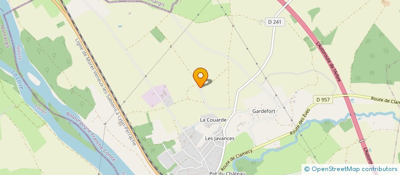 localisation de l'entreprise FRAMAT à NEUVY-SUR-LOIRE