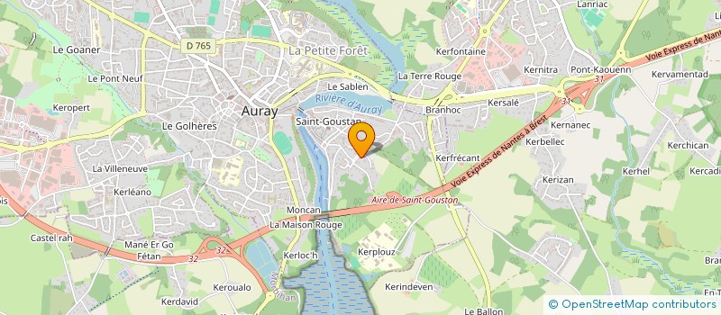 localisation de l'entreprise FRAMAXTINE à AURAY