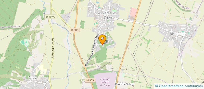 localisation de l'entreprise FRAMBOISE  ASNIERES-LES-DIJON