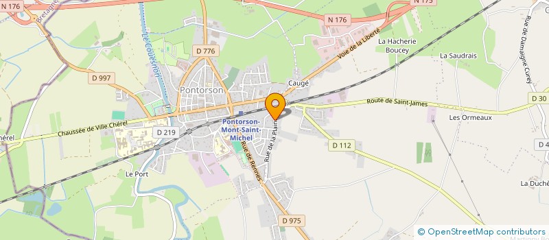 localisation de l'entreprise FRAMBOISE  PONTORSON