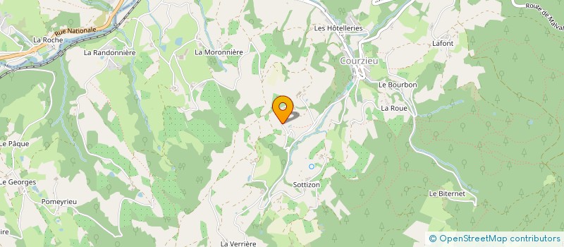 localisation de l'entreprise FRAMBOISE  COURZIEU