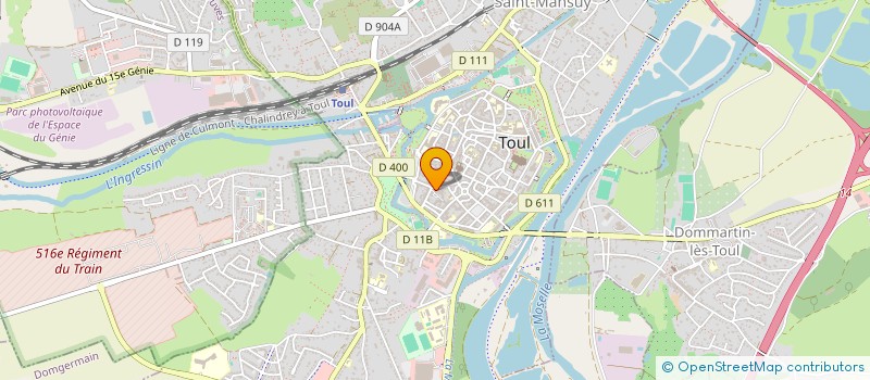 localisation de l'entreprise FRAME  TOUL