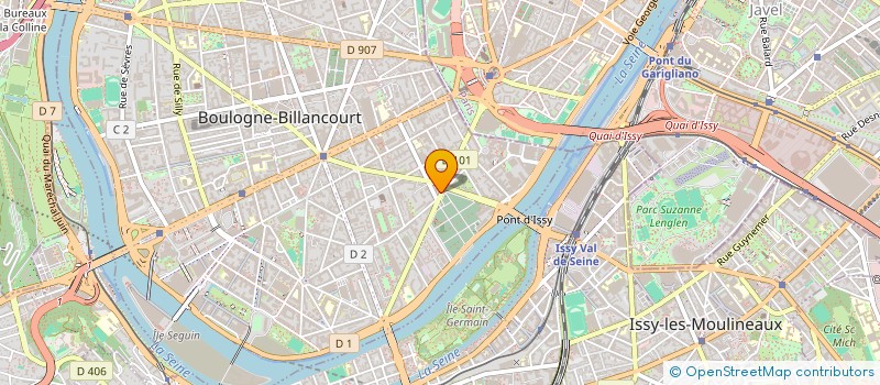 localisation de l'entreprise FRAME ACCURATE  BOULOGNE-BILLANCOURT