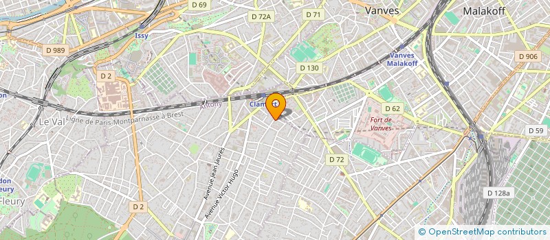 localisation de l'entreprise FRAME IMMO à CLAMART