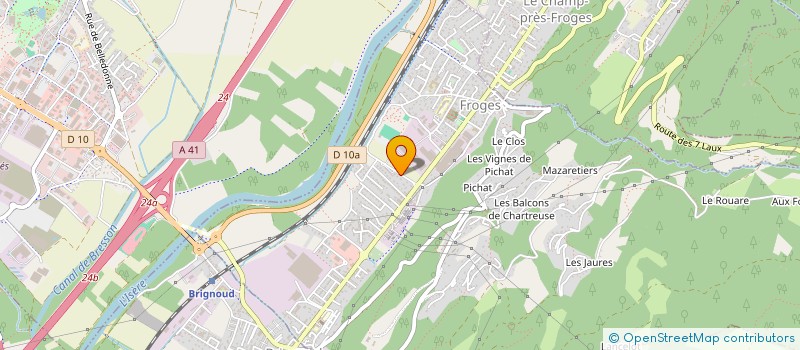 localisation de l'entreprise FRAME-UX  FROGES