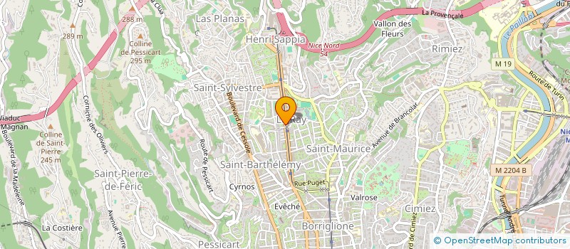 localisation de l'entreprise FRAMEGAMAX à NICE